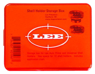 Lee Shell Holder Storage Box Red Plastic Holds 12