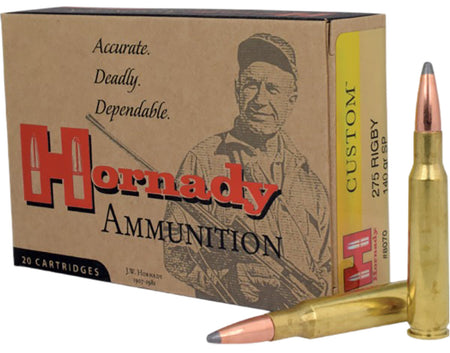 Hornady Custom .275 Rigby 140 gr JSP ammo