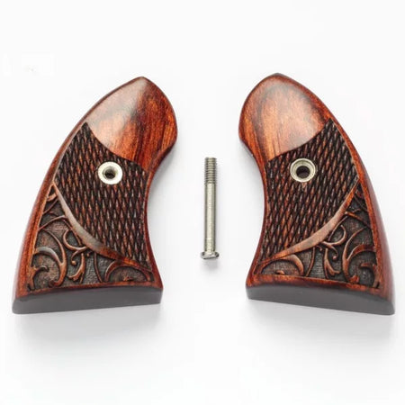 North American Arms Rosewood Boot Grip for 22LR and Short Engraved