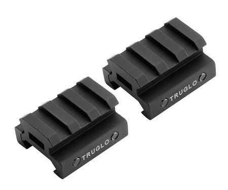 TruGlo TG8972B Picatinny Riser Mount Set Matte Black Anodized