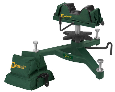 Caldwell Rock Front Shooting Rest with Padded Rear Filled Canvas Bag Combo Green
