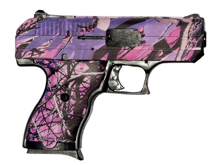 Hi-Point 916PI C9 9mm Luger 8+1, 3.50" Black Steel Barrel, Hydro-Dipped Pink Camo Serrated Steel Slide, Hydro-Dipped Pink Camo Polymer Frame & Grip