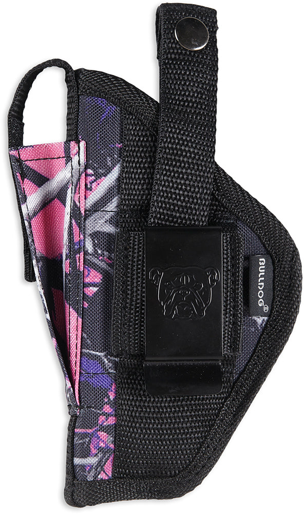 Bulldog FSN24MDG Extreme OWB Muddy Girl Camo Nylon Holster Fits S&W J Frame Small Revolvers 2-2.50" Barrel Ambidextrous