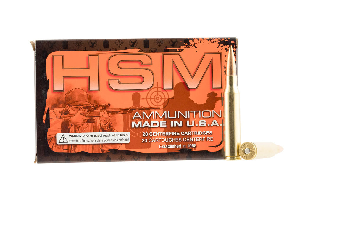 HSM Match .338 Lapua Magnum 250 gr BTHP ammo