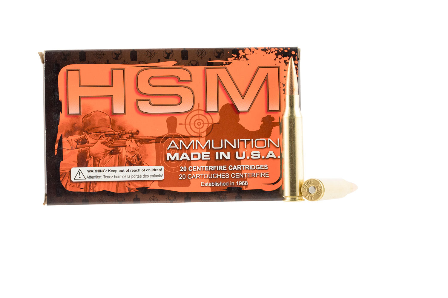 HSM Match .338 Lapua Magnum 250 gr BTHP ammo
