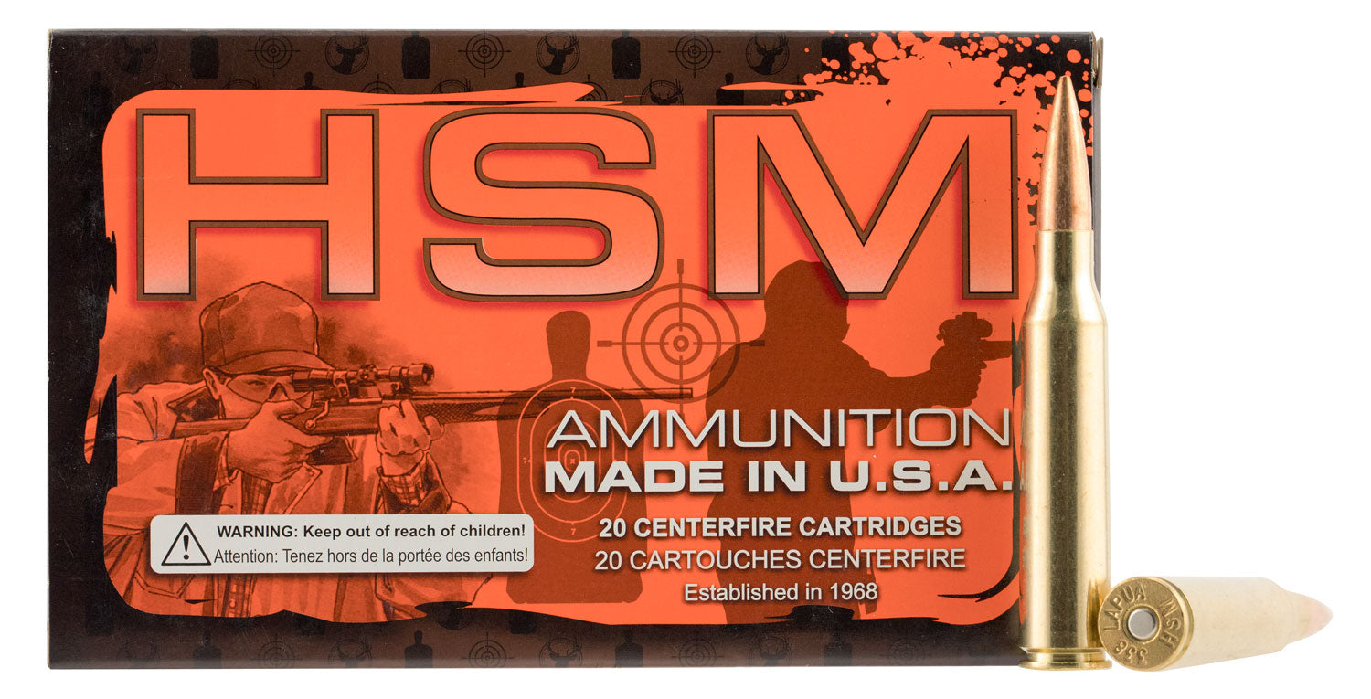HSM Match .338 Lapua Magnum 300 gr BTHP ammo