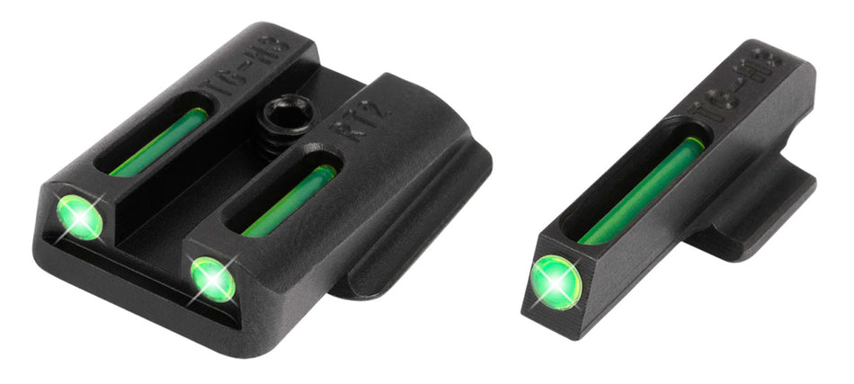 TruGlo TG131RT2 TFO Tritium Fiber Optic Front & Rear Sight Set Ruger LC9/9S/380 Green