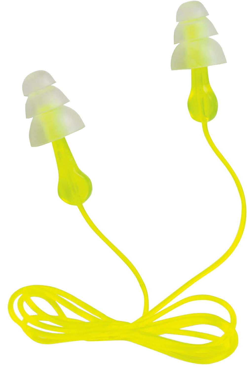 Peltor Tri-Flange Reusable Corded Earplugs 26 dB NRR Yellow Polymer 3 Pair