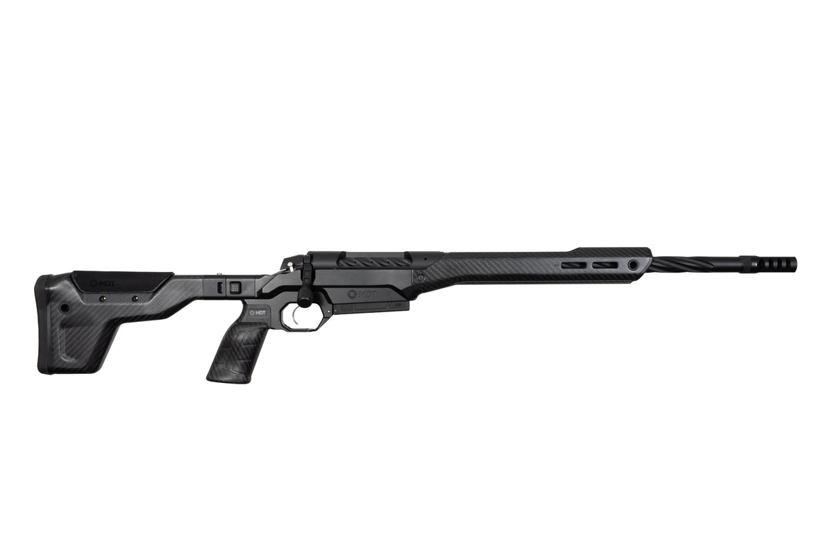 Weatherby 3WAMH86BOR18B 307 Alpine MDT SB 8.6 Blackout 3+1 16" + 2" Graphite Black Cerakote Fluted Threaded Barrel, Graphite Black Cerakote Steel Drilled & Tapped Receiver, Arca Rail Forend, Black HNT