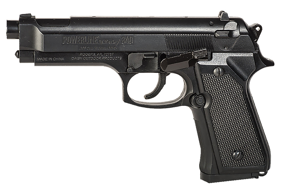 Daisy Powerline 340 Spring-Air BB Pistol .177 Cal 13-Shot Speedload Clip Black Polymer Grips