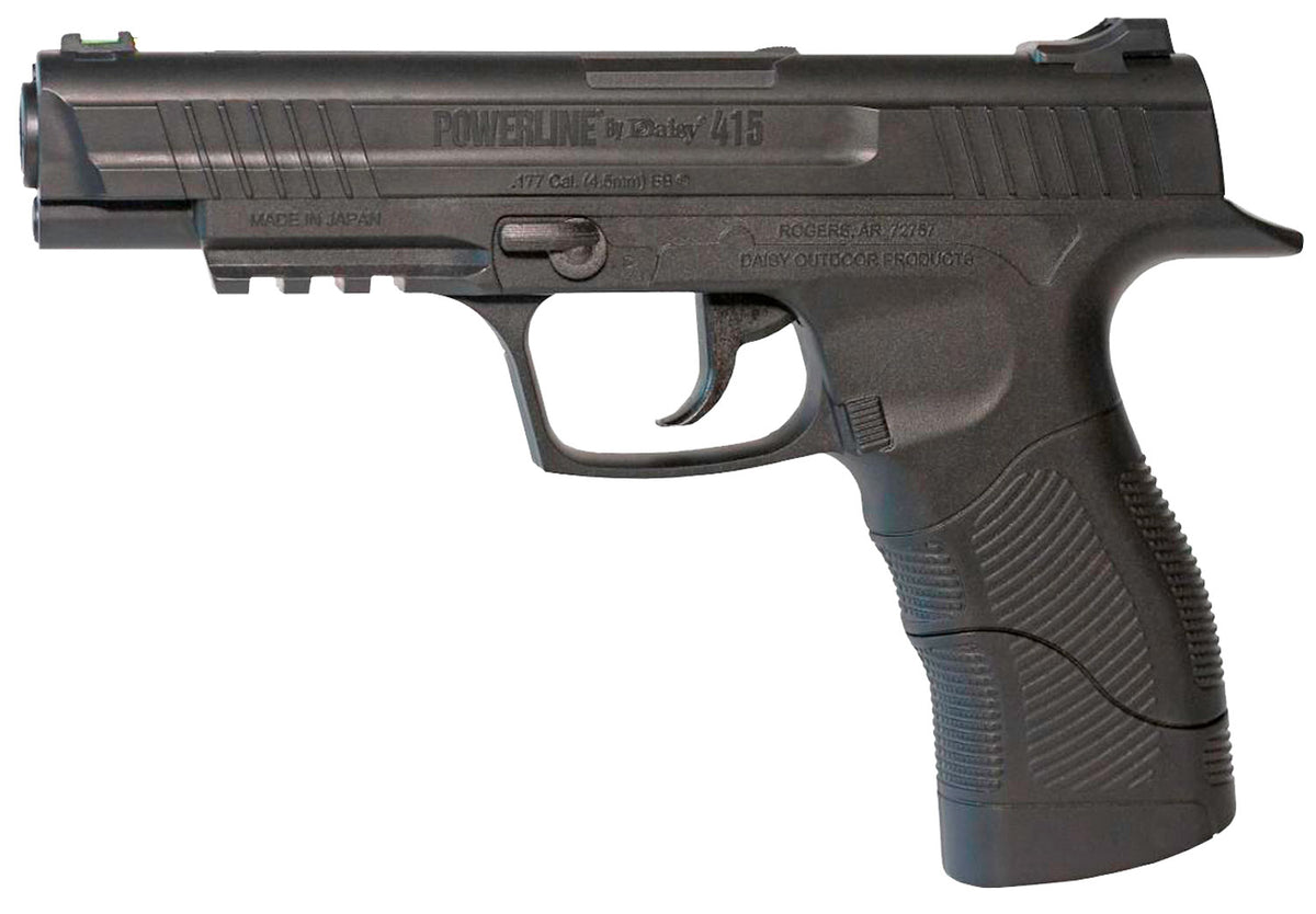 Daisy Powerline 415 CO2 Semi-Auto Air Pistol .177 BB 21-Shot Black Polymer Frame w/Rail
