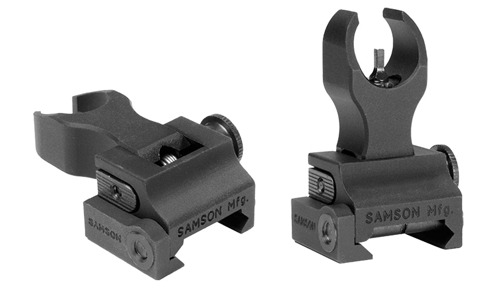 Samson 020003301 Quick Flip Extended Height Gas Block A2 Front Sight Black Anodized AR-15