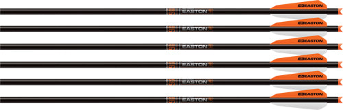 Easton Xbow Bolt 9mm Carbon 20" Half Moon Nock 3" Vanes 6-Pack