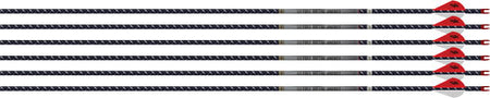 Easton 4MM FMJ 300 Arrows 6-Pack with 2" Blazer Vanes