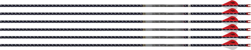 Easton 4MM FMJ 300 Arrows 6-Pack with 2" Blazer Vanes