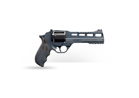 Chiappa Firearms 340314 Rhino 60DS Gen II 9mm Luger 6 Shot 6" Slate Cerakote Steel Black Barrel & Cylinder, Slate Cerakote Aluminum Frame, Black/Gray Finger Grooved Laminate Grip, Exposed Hammer