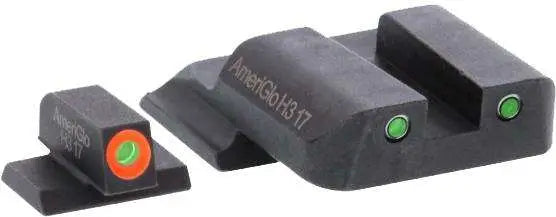 AmeriGlo Spartan Tactical S&W M&P 3-Dot Operator Sight Set Green Front Green Rear