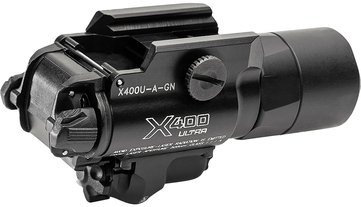 SureFire X400U-A-GN Ultra Black 1000 Lumens White LED with Green Laser
