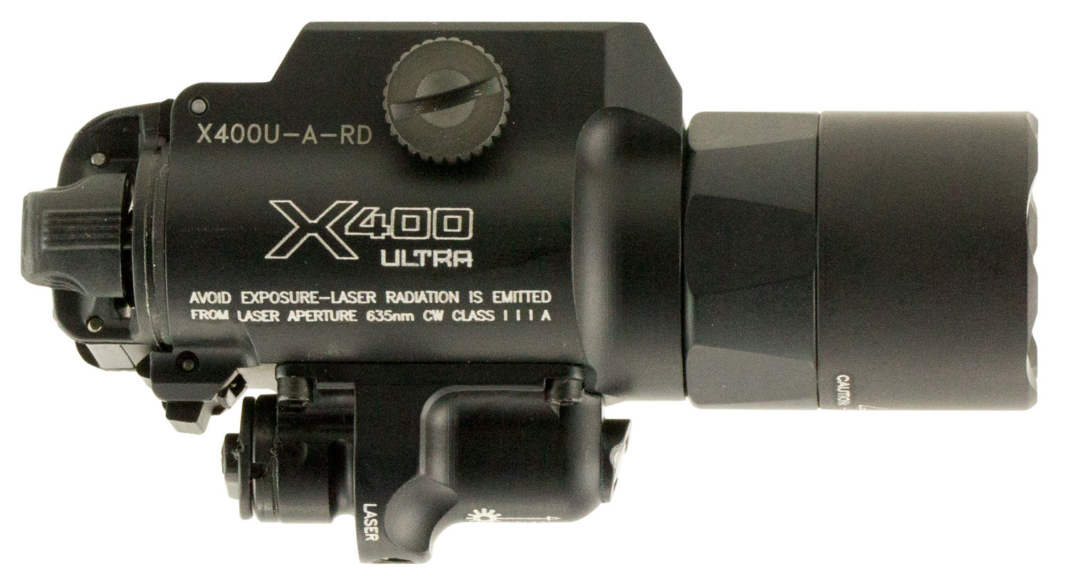 SureFire X400U-A-RD Ultra Black 1000 Lumens White LED with Red Laser