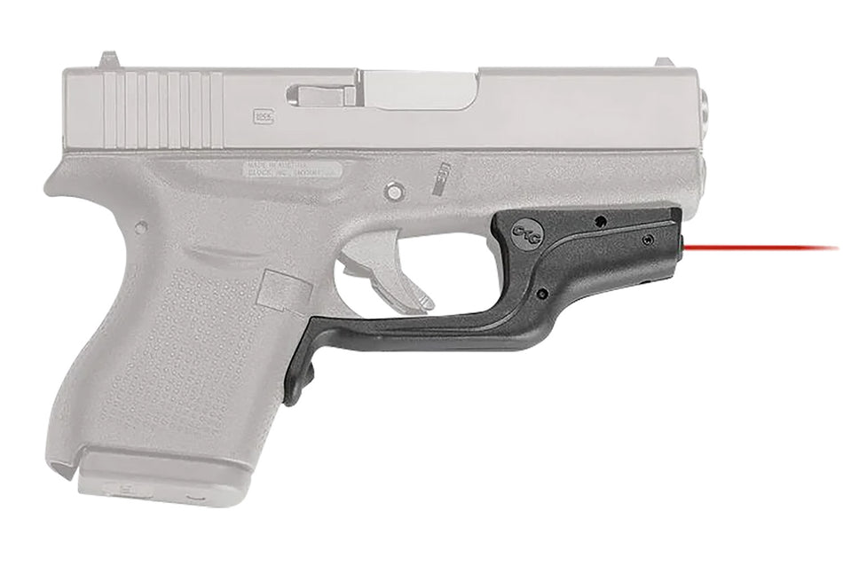 Crimson Trace LG-443 Laserguard Red Laser for Glock 42/43, Trigger Guard Mount, Black Polymer