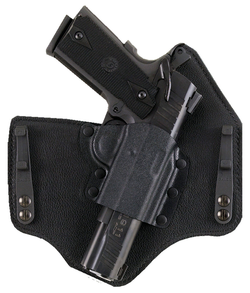 Galco KingTuk Deluxe IWB Holster for Glock 42 - Black Kydex/Leather UniClip, Right Hand