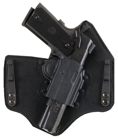 Galco KingTuk Deluxe IWB Holster for Glock 42 - Black Kydex/Leather UniClip, Right Hand