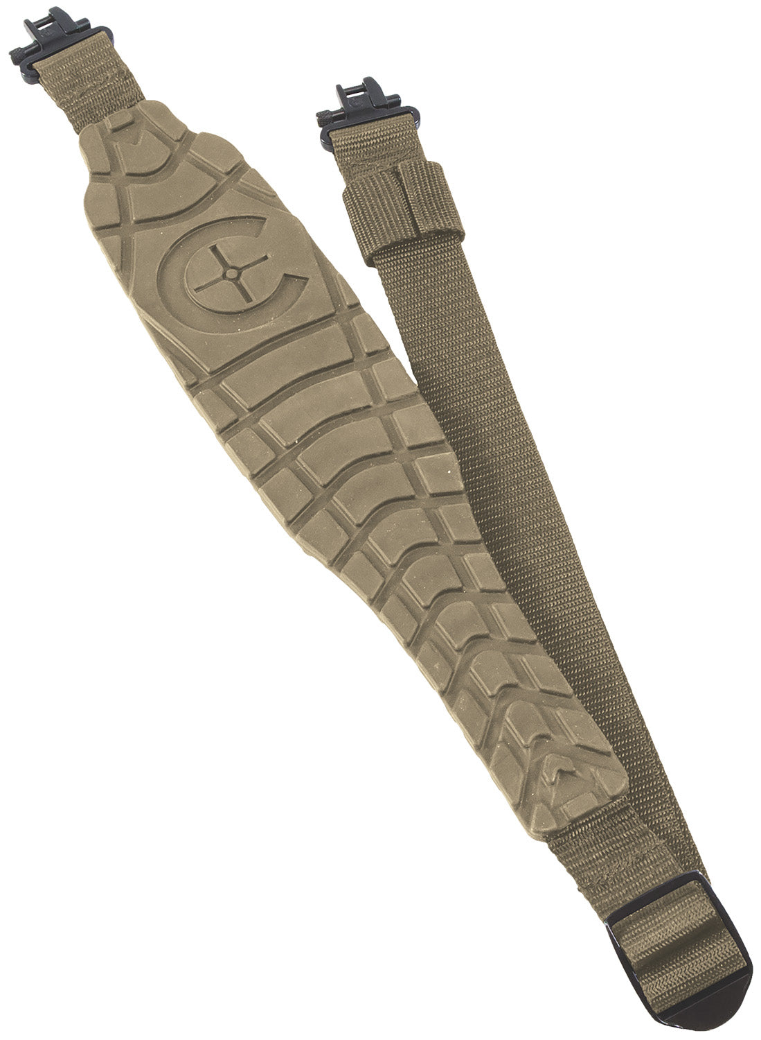 Caldwell 156214 Max Grip Rifle Sling Flat Dark Earth 20"-41" OAL Adjustable