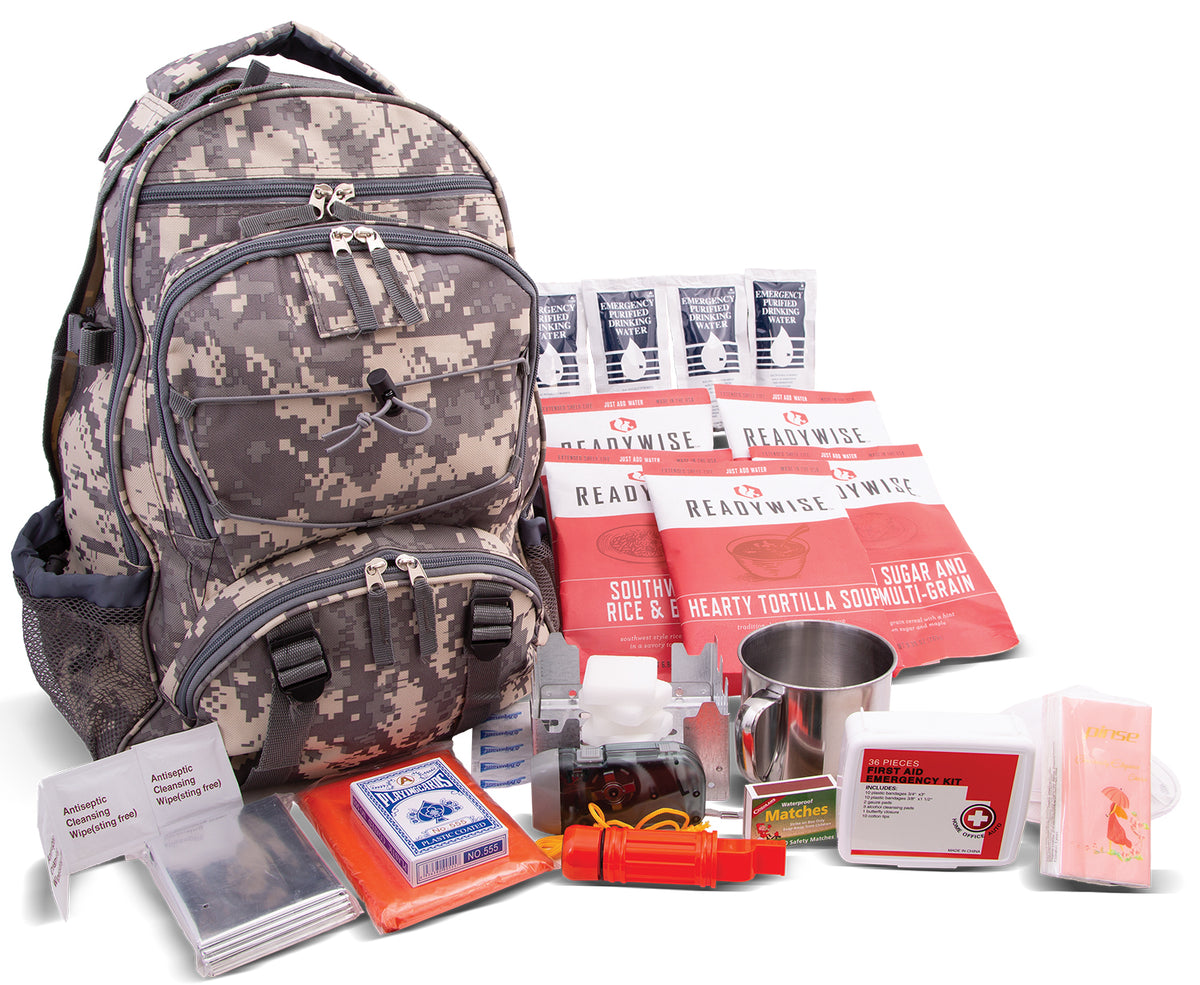 ReadyWise RW01622GSG 5-Day Survival Backpack with 32-Serving Freeze-Dried Food