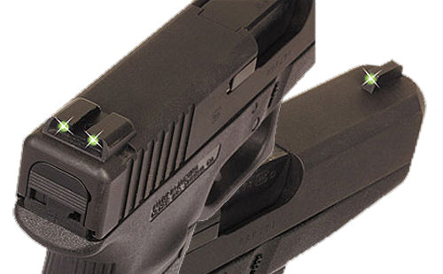 TruGlo TG231R2 Tritium Green Night Sight Set Front & Rear Green Dot Pistol Sights