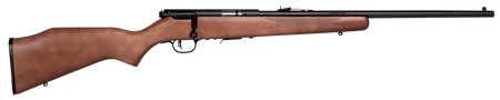 Savage Arms 90700 93 G Full Size 22 WMR 5+1 21" Matte Black Sporter Barrel, Matte Black Drilled & Tapped Carbon Steel Receiver, Satin Hardwood Fixed Stock, Right Hand