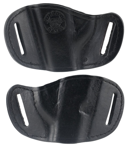 Bulldog MLBS Molded OWB Black Leather Belt Slide Holster Fits Bersa Thunder 380, Ruger LCP, Sig 230 Small Autos Right Hand