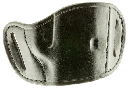 Bulldog MLBM Molded OWB Black Leather Belt Slide Holster Fits Browning Hi-Power, Kahr P45 Medium Autos Right Hand