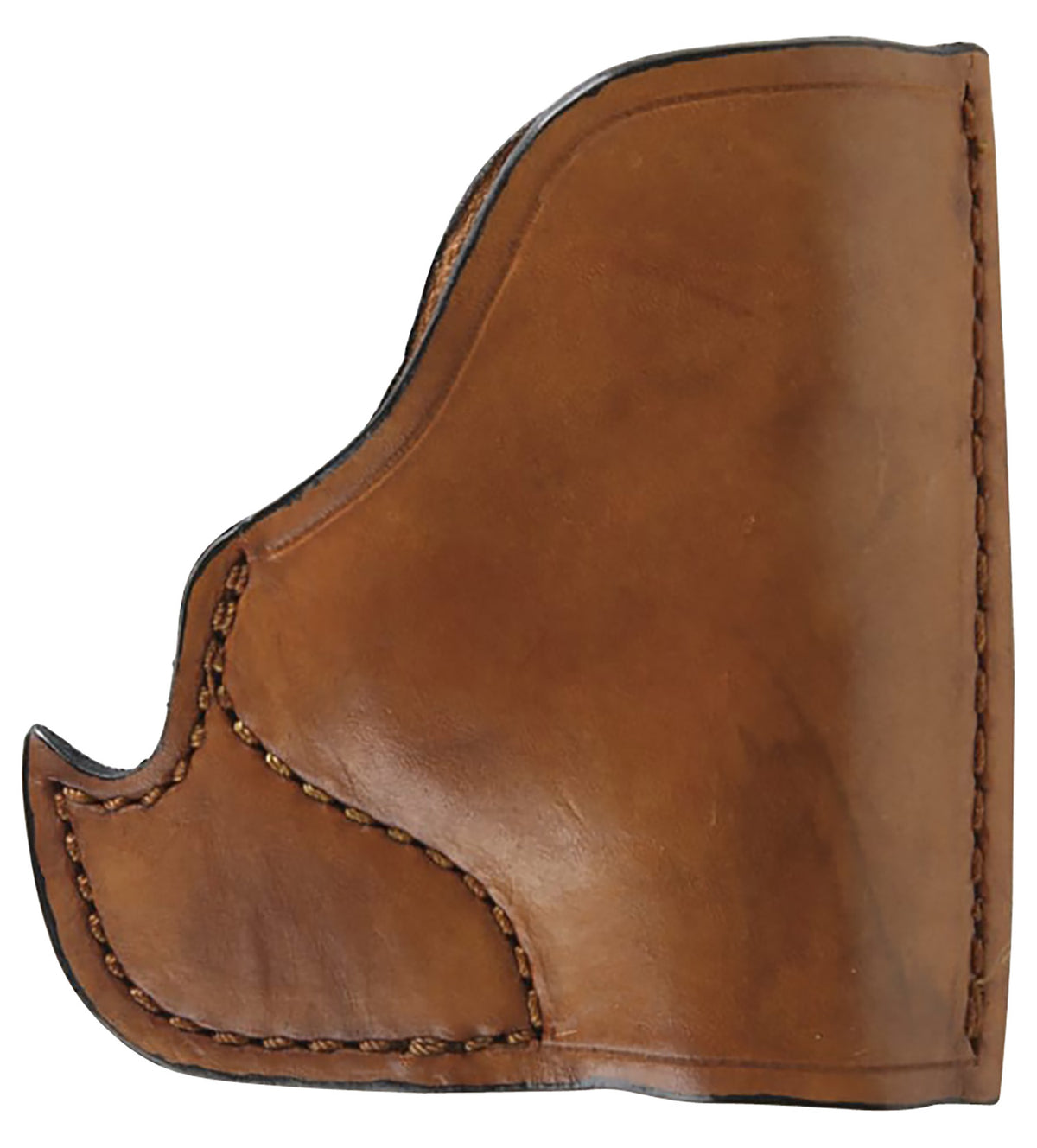 Bulldog MLTIP Molded Inside Pocket Tan Leather Holster Fits Micro Pistols .22/.25/.380, Ruger LCP, Walther PPK Ambidextrous