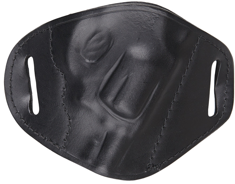 Bulldog MLBRS Molded OWB Black Leather Belt Slide Holster Fits S&W J Frame Small Revolvers 2-4" Barrel Right Hand