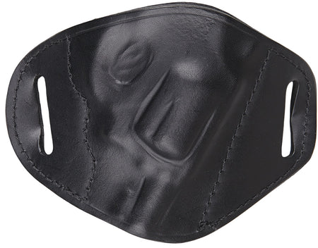 Bulldog MLBRS Molded OWB Black Leather Belt Slide Holster Fits S&W J Frame Small Revolvers 2-4" Barrel Right Hand