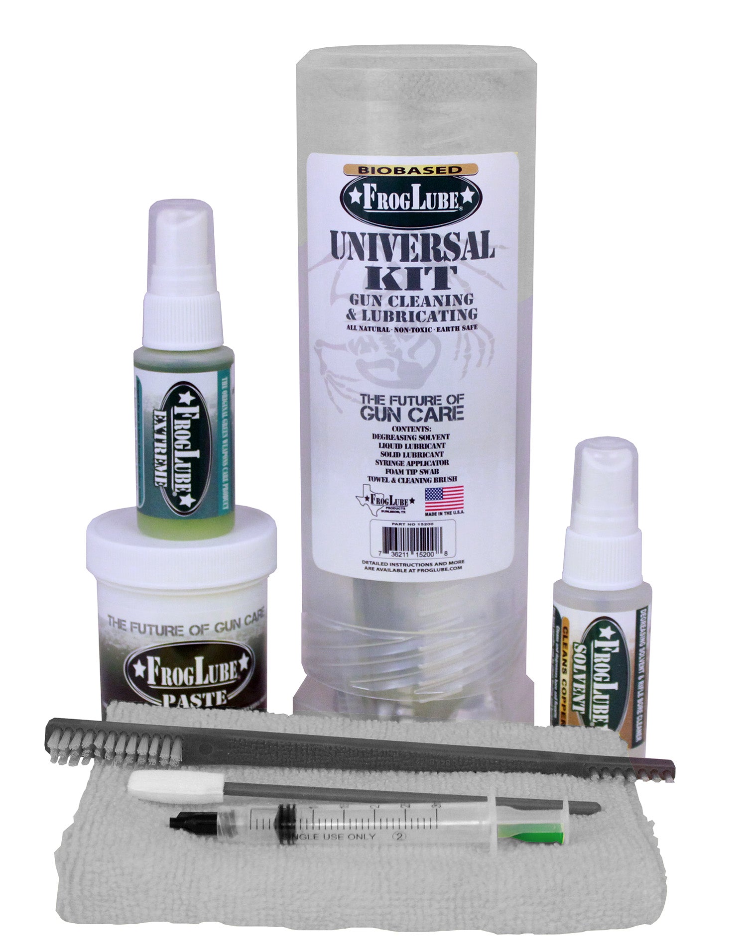 FrogLube 15200 FrogTube Complete Weapons Care System Kit Universal Multi-Caliber