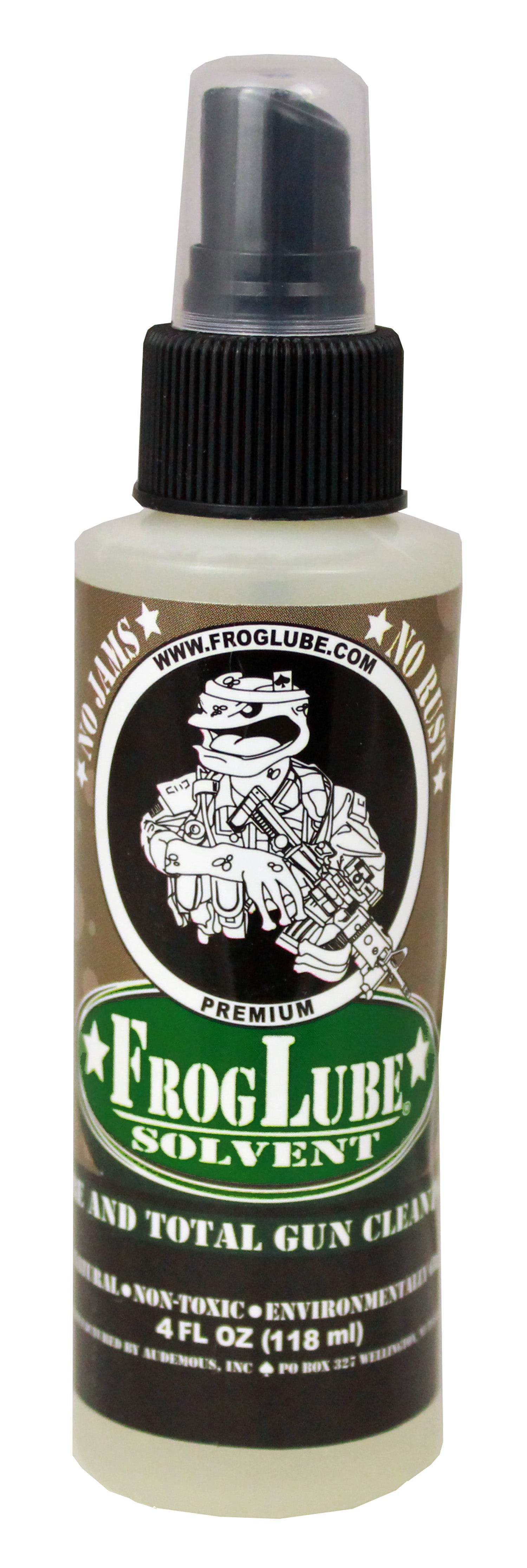 FrogLube 15240 Solvent Spray 4 oz - Removes Carbon Build-Up from Firearms