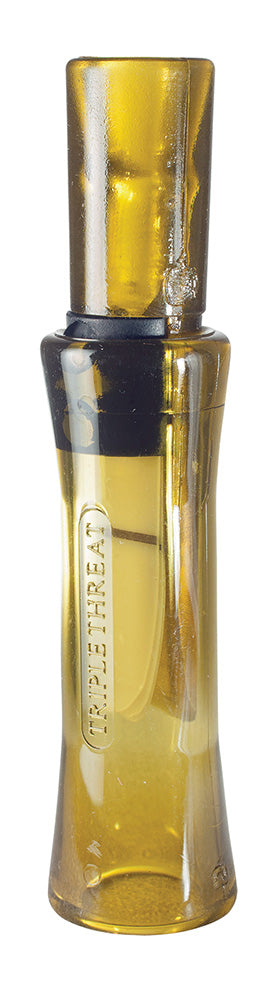 Duck Commander DC2011 Triple Threat Open Call Triple Reed Mallard Hen Yellow Polycarbonate