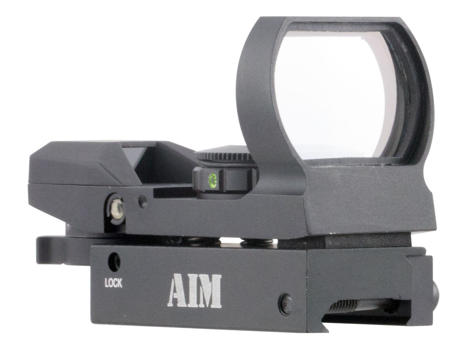 Aim Sports RT4WF1 Warfare Edition Reflex Sight Matte Black 1x 24x34mm Red/Green Multi Reticle
