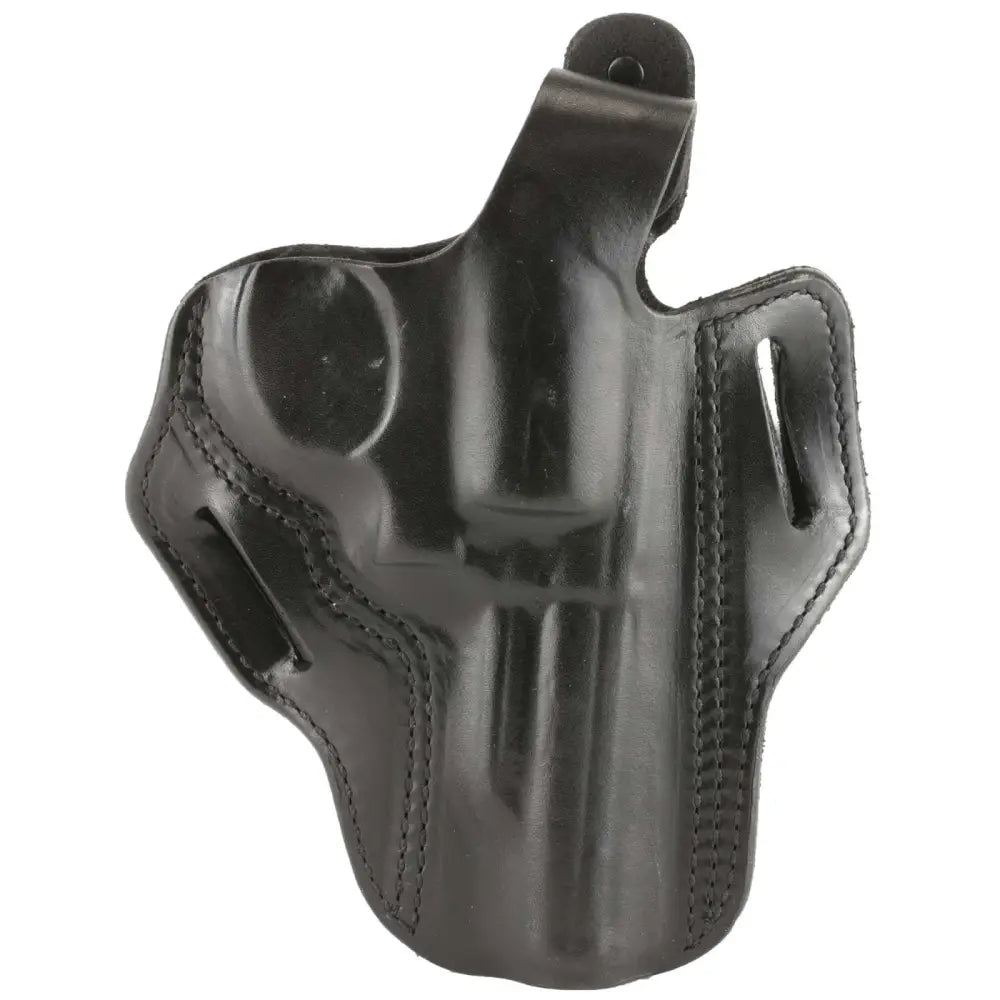 DeSantis Thumb Break Scabbard Black Leather Holster for S&W K Frame 4", Right Hand