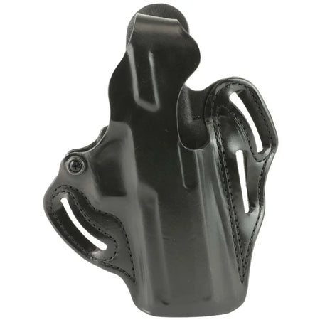 DeSantis Thumb Break Scabbard Holster SIG P320 Full Size with Romeo1 Reflex Sight Black Leather RH