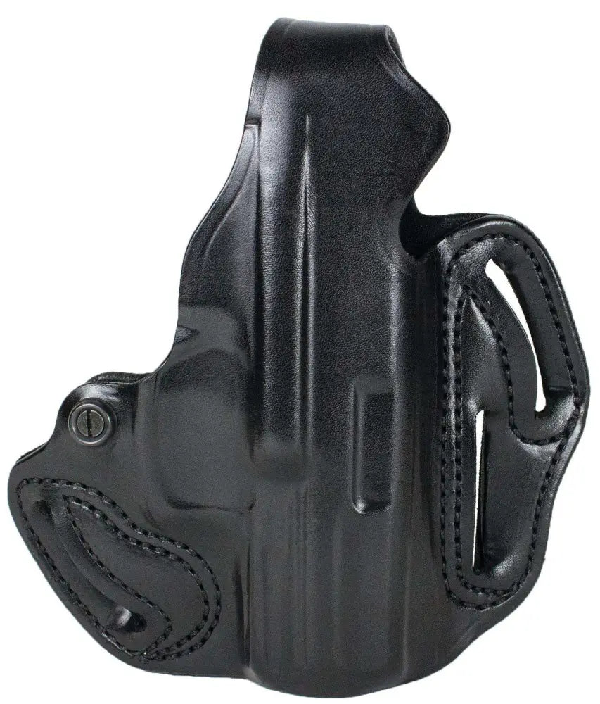 DeSantis Thumb Break Scabbard Holster SIG P320C with Romeo Optic Black Leather RH