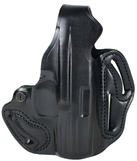 DeSantis Thumb Break Scabbard Holster SIG P320C with Romeo Optic Black Leather RH
