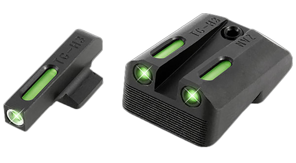 TruGlo TG13NV1A TFX Tritium Fiber Optic Front and Rear Sight Set for 1911