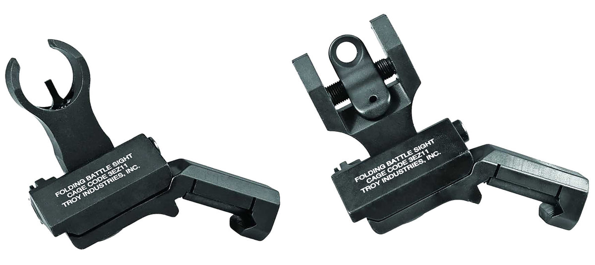 Troy Industries 45 Degree BattleSight Set HK Front Round Rear Black Anodized