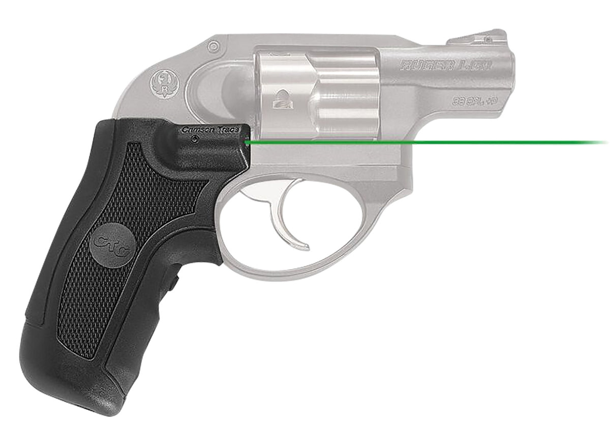 Crimson Trace 0145301 Lasergrips for Ruger LCR / LCRx Green Laser Black Polymer
