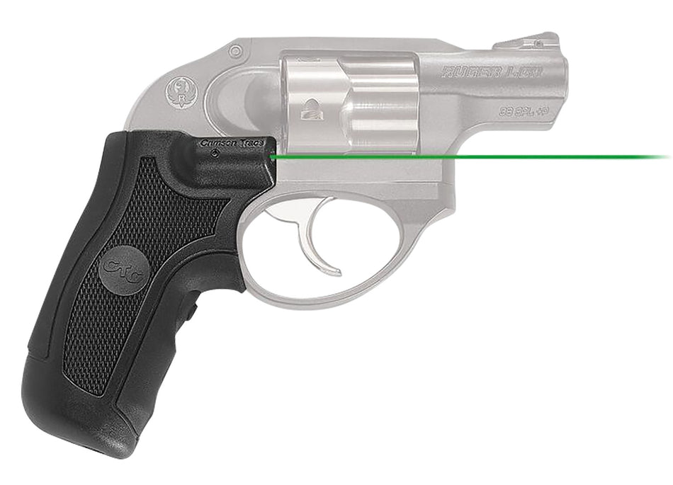 Crimson Trace 0145301 Lasergrips for Ruger LCR / LCRx Green Laser Black Polymer