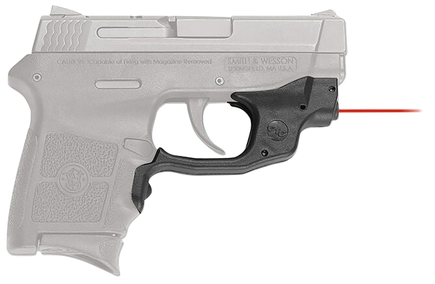 Crimson Trace 0145601 LG-454 Laserguard for S&W M&P Bodyguard .380 Red Laser Black Polymer
