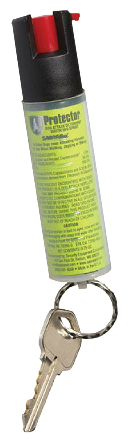 Sabre SRPK02 Dog Deterrent Spray Capsaicin 0.75 oz Range 12 ft with Key Ring