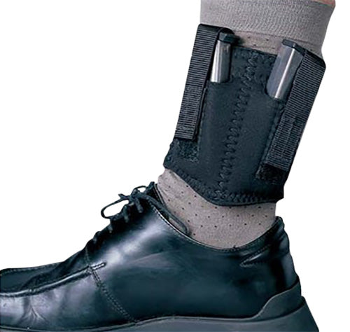 DeSantis Gunhide N81BJZZZ0 Ankle Double Mag Pouch Black Neoprene 9mm 40 Ambidextrous